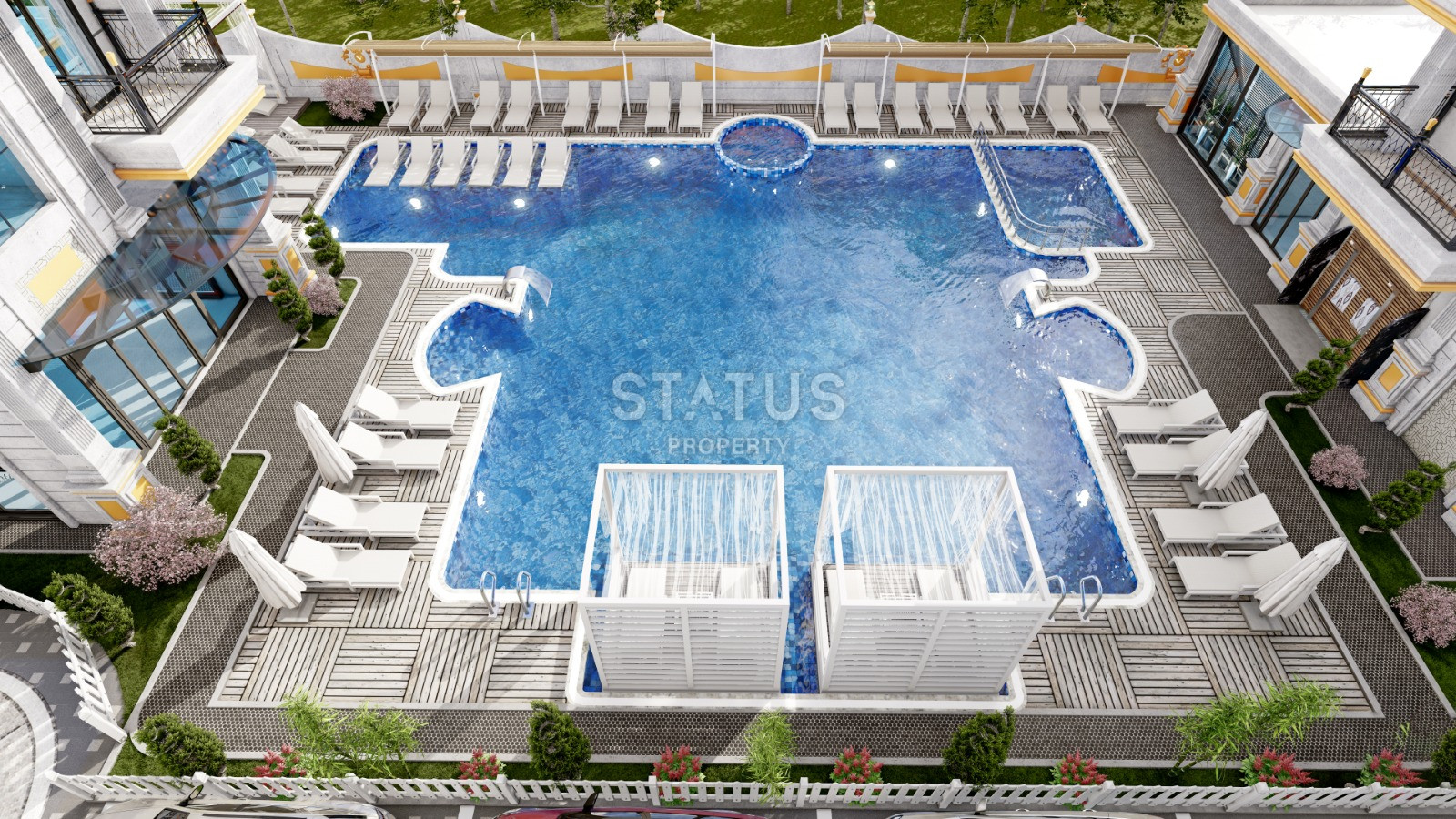 Проект на стадии котлована с видами на море и горы. Квартиры от 50 м2 в Махмутларе. фото 21