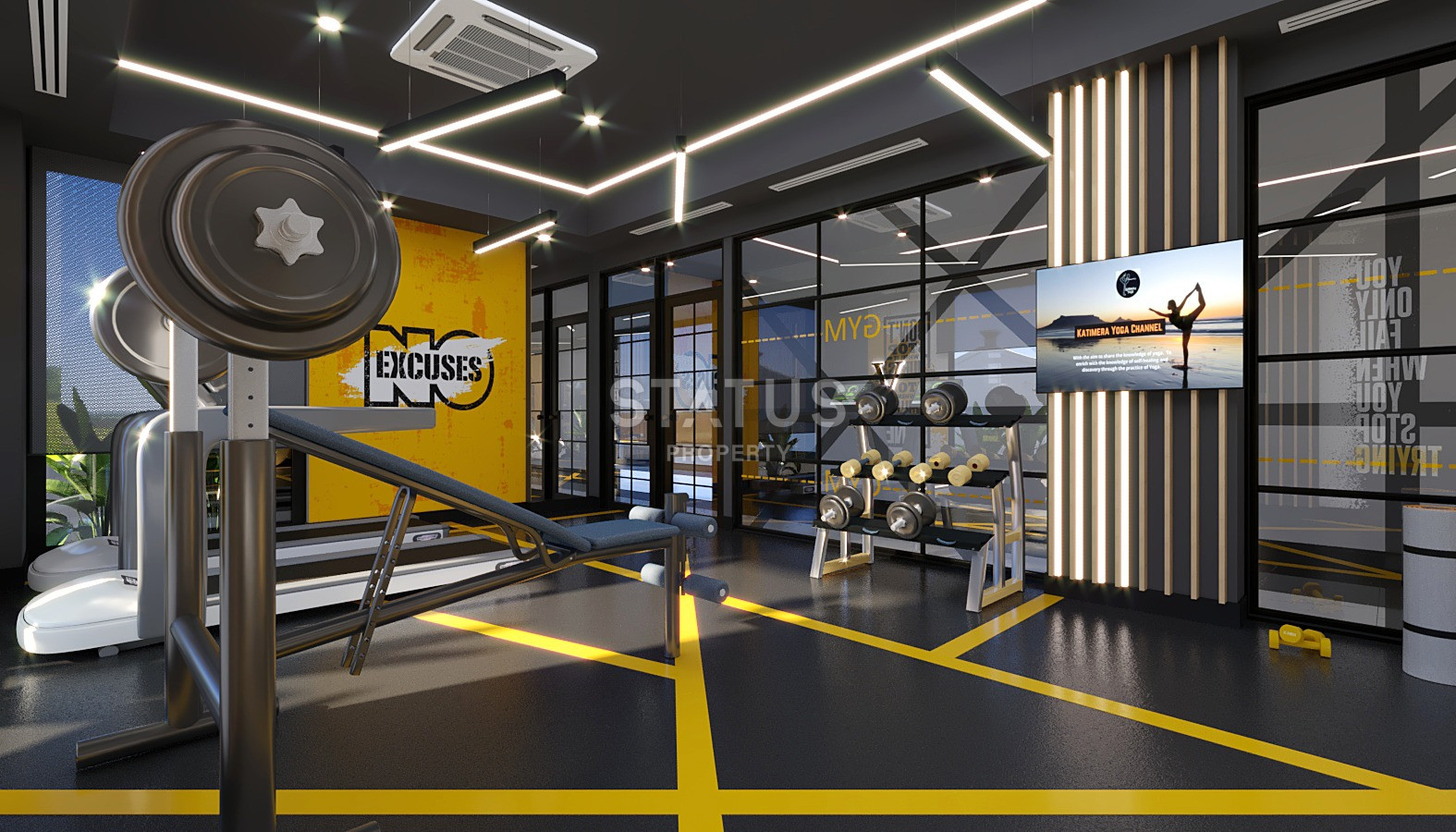 Проект на стадии котлована с видами на море и горы. Квартиры от 50 м2 в Махмутларе. фото 35