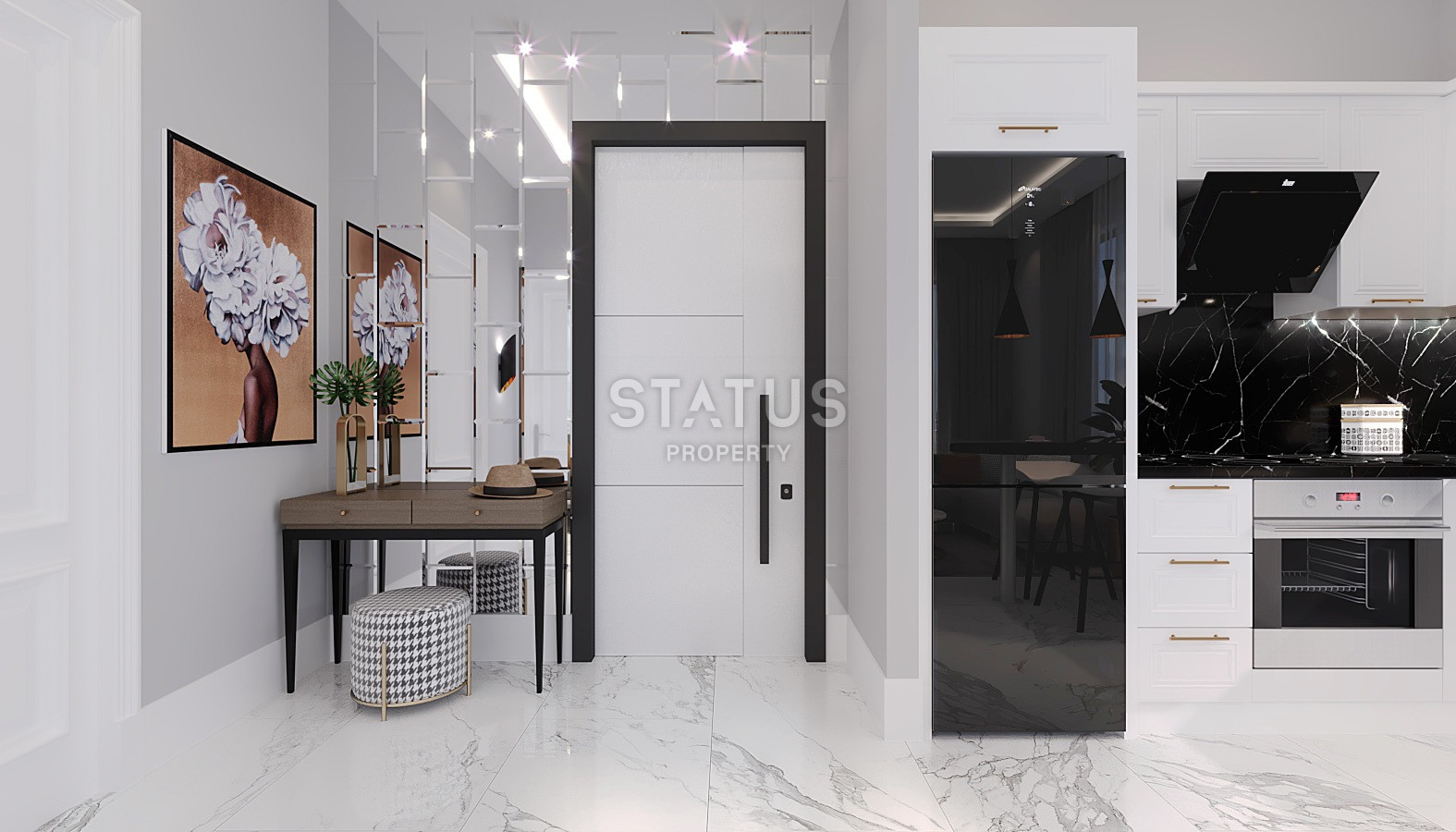 Проект на стадии котлована с видами на море и горы. Квартиры от 50 м2 в Махмутларе. фото 78