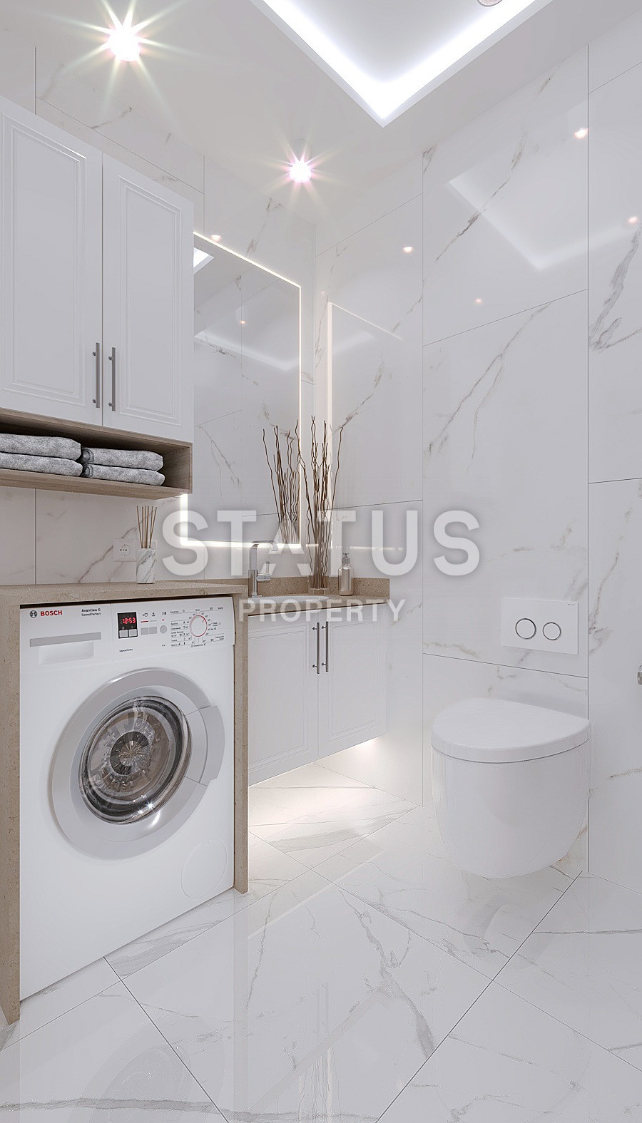 Проект на стадии котлована с видами на море и горы. Квартиры от 50 м2 в Махмутларе. фото 83