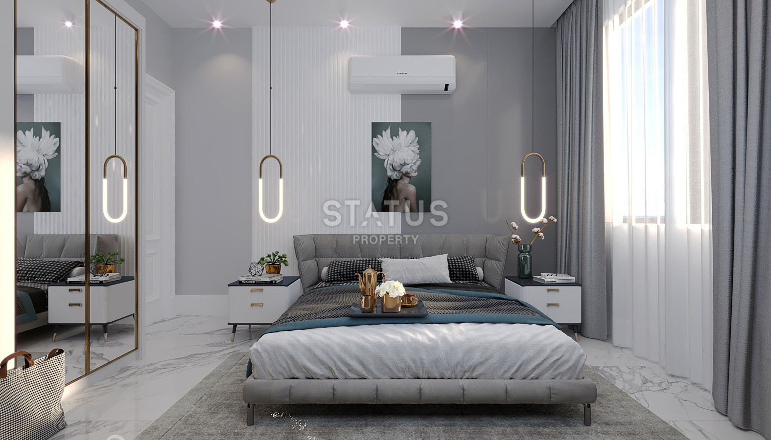 Проект на стадии котлована с видами на море и горы. Квартиры от 50 м2 в Махмутларе. фото 84