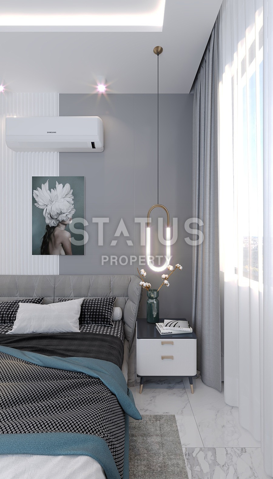 Проект на стадии котлована с видами на море и горы. Квартиры от 50 м2 в Махмутларе. фото 85