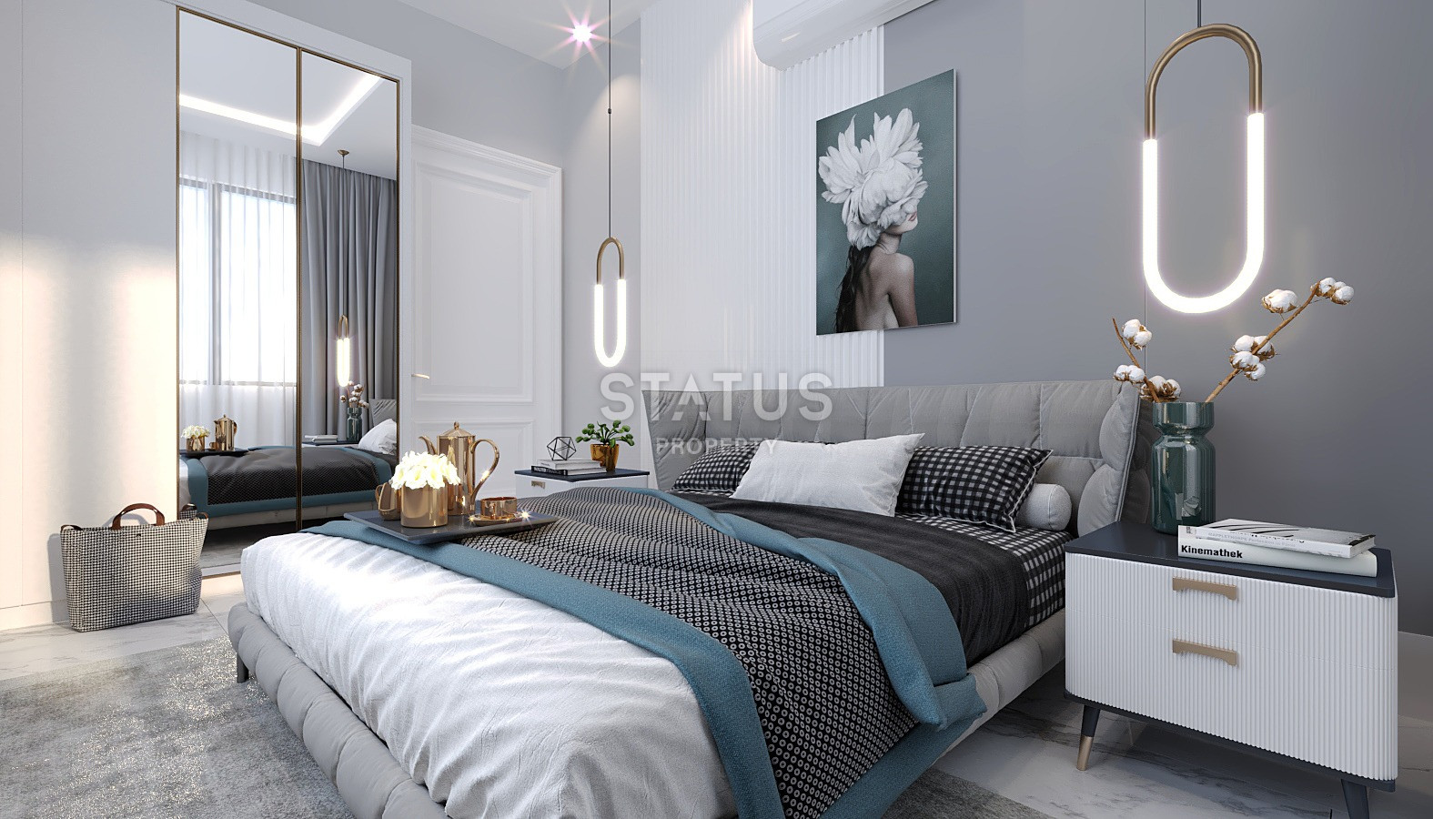 Проект на стадии котлована с видами на море и горы. Квартиры от 50 м2 в Махмутларе. фото 90