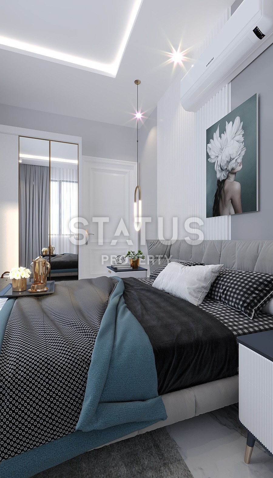 Проект на стадии котлована с видами на море и горы. Квартиры от 50 м2 в Махмутларе. фото 91