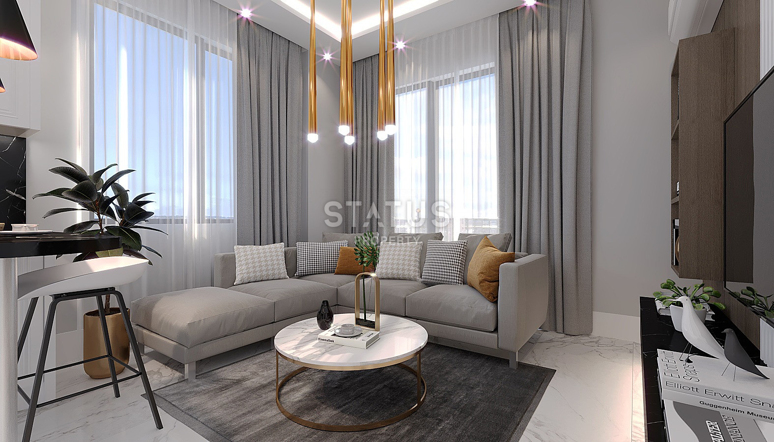 Проект на стадии котлована с видами на море и горы. Квартиры от 50 м2 в Махмутларе. фото 92