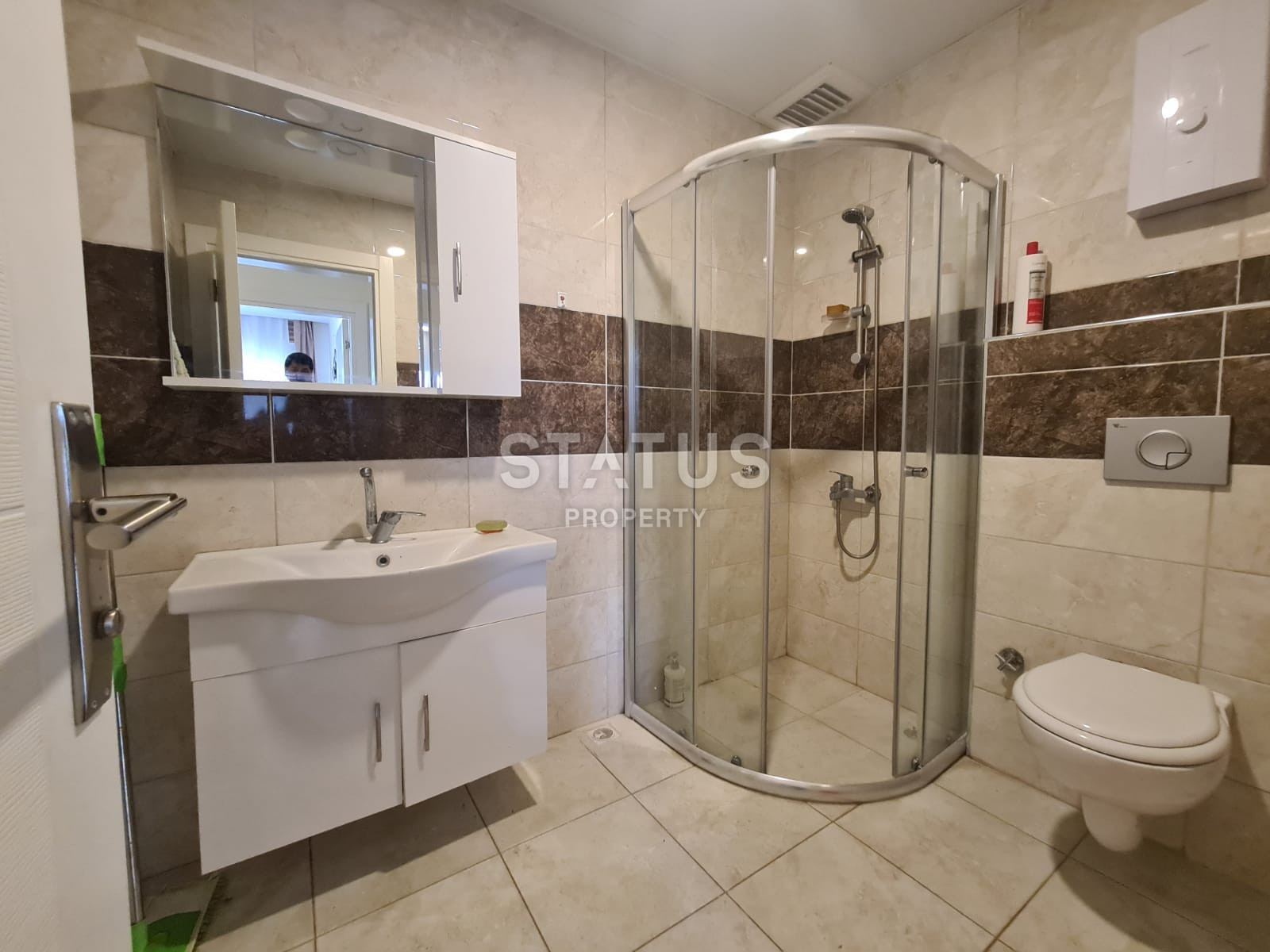 Просторные, меблированные апартаменты 2+1, в 150 метрах от моря, в районе Махмутлар, 100 кв.м. фото 22