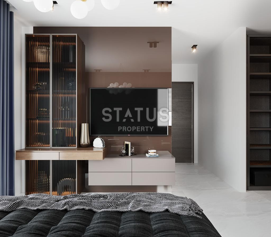 Виллы 5+1 с садом и панорамным видом на море и крепость в центре Алании, 315 м2. фото 8