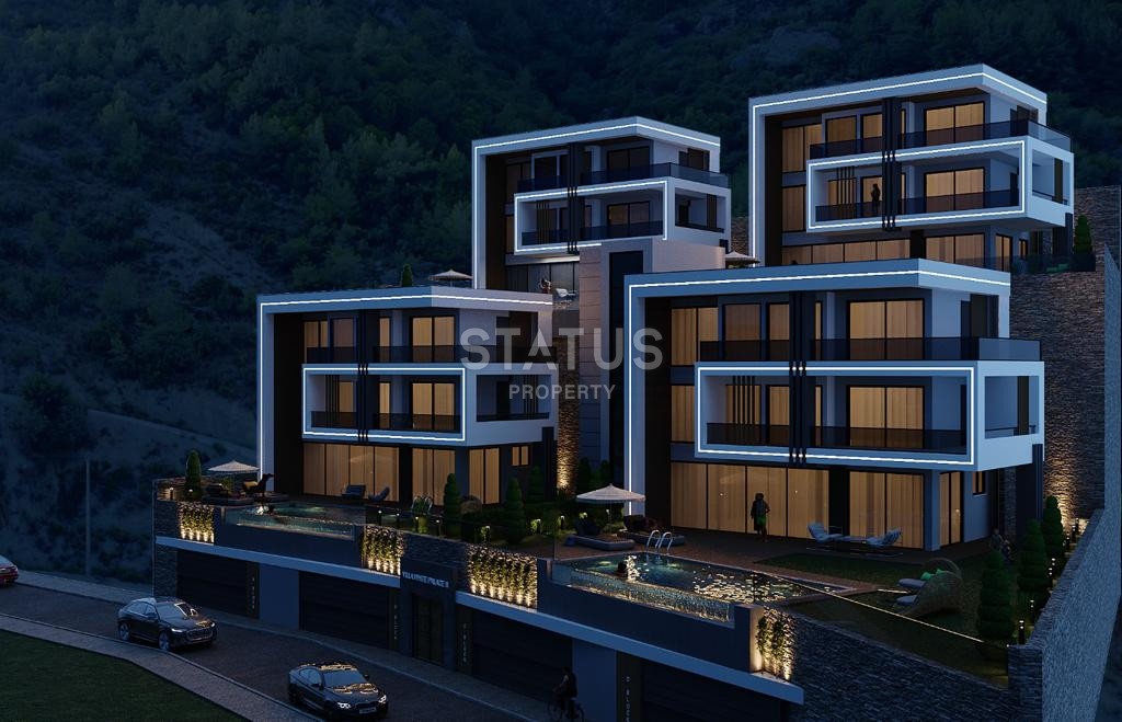 Виллы 5+1 с садом и панорамным видом на море и крепость в центре Алании, 315 м2. фото 11