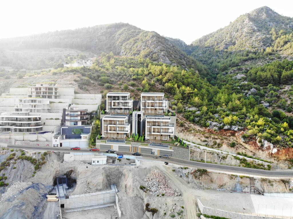 Виллы 5+1 с садом и панорамным видом на море и крепость в центре Алании, 315 м2. фото 29