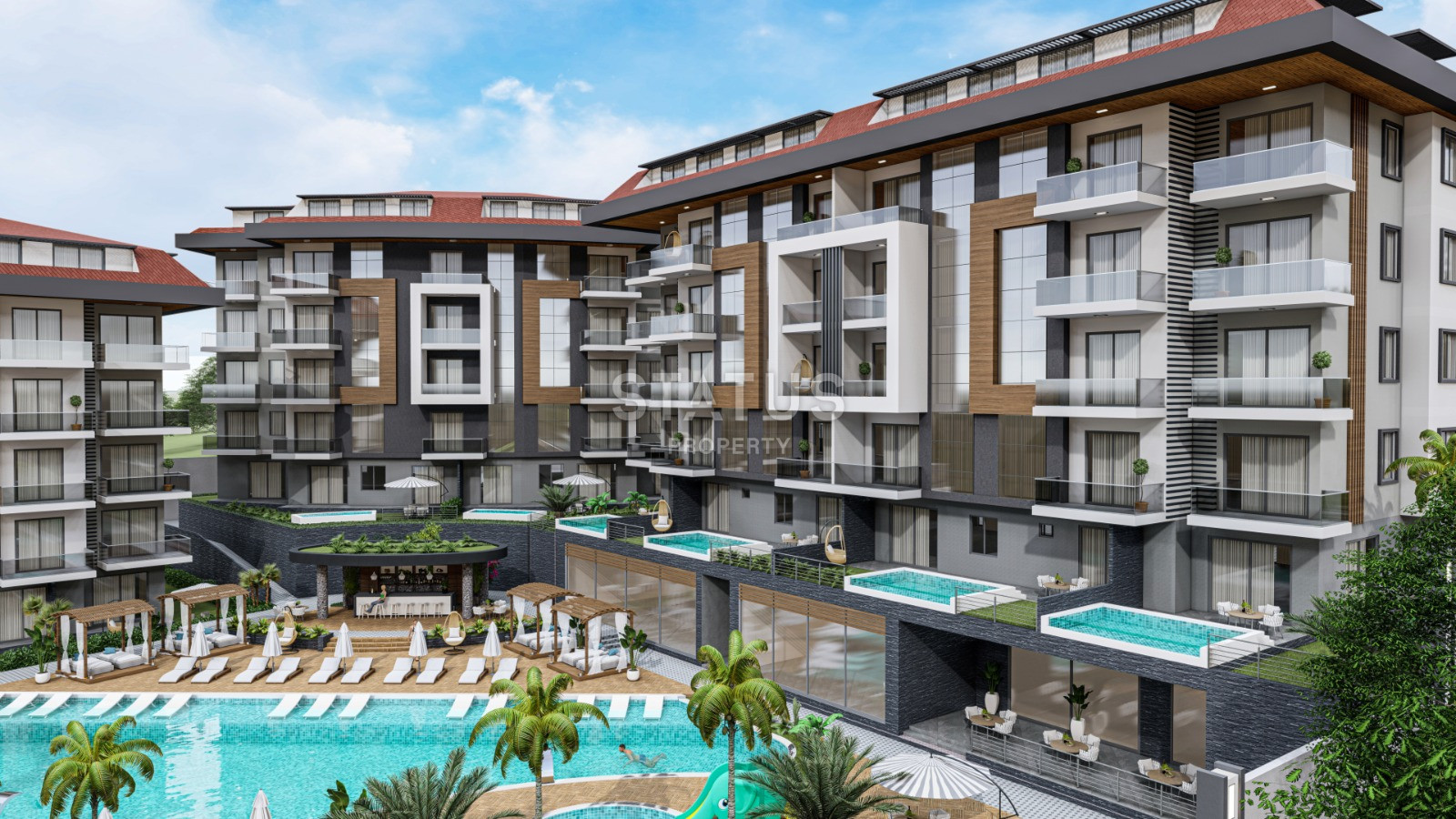 Elite complex in Kestel, apartments of various layouts up to 145 m2. фото 3