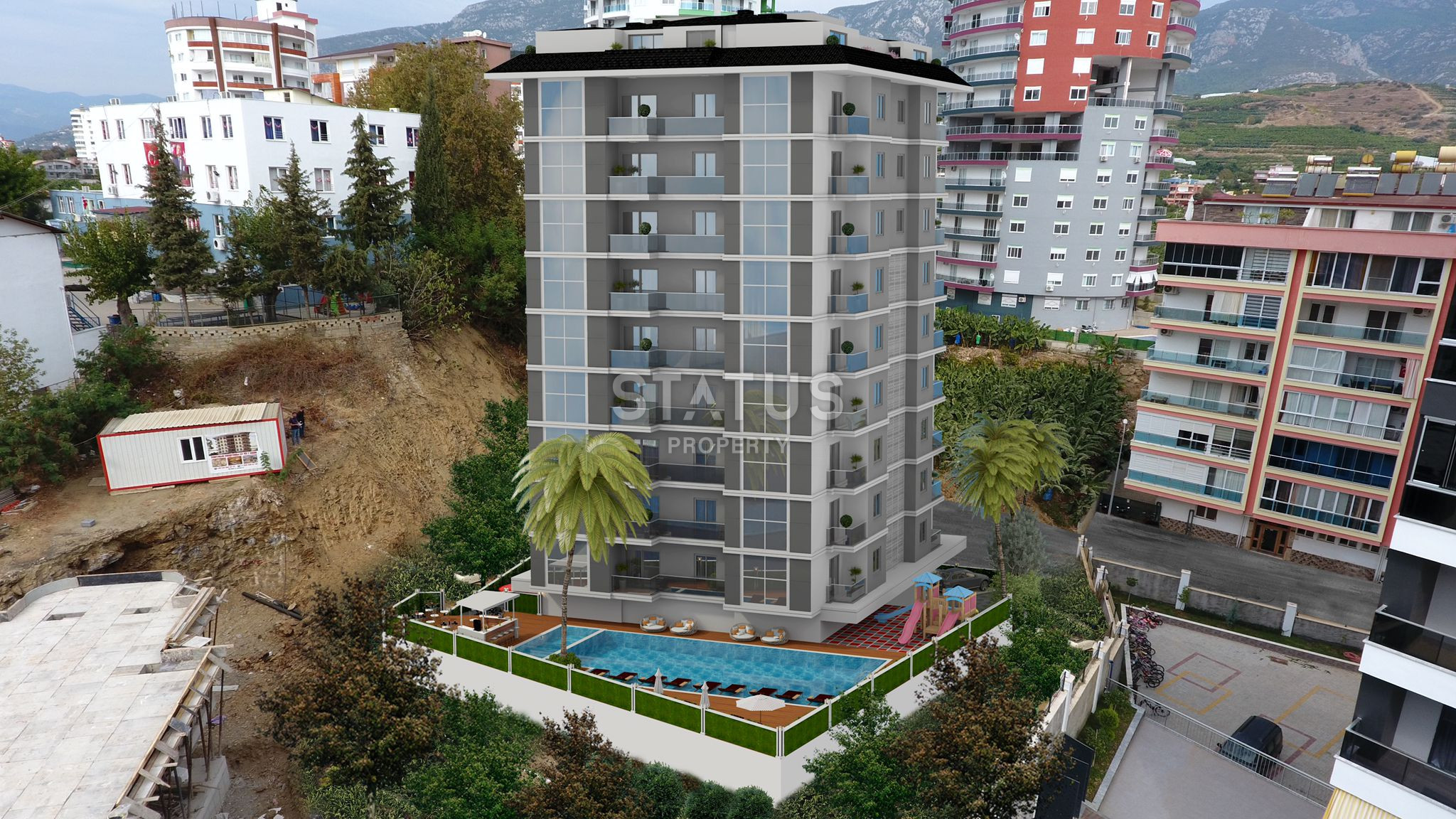 Investment project at the excavation stage in Mahmutlar, apartments from 51.4 to 120 m2. фото 13