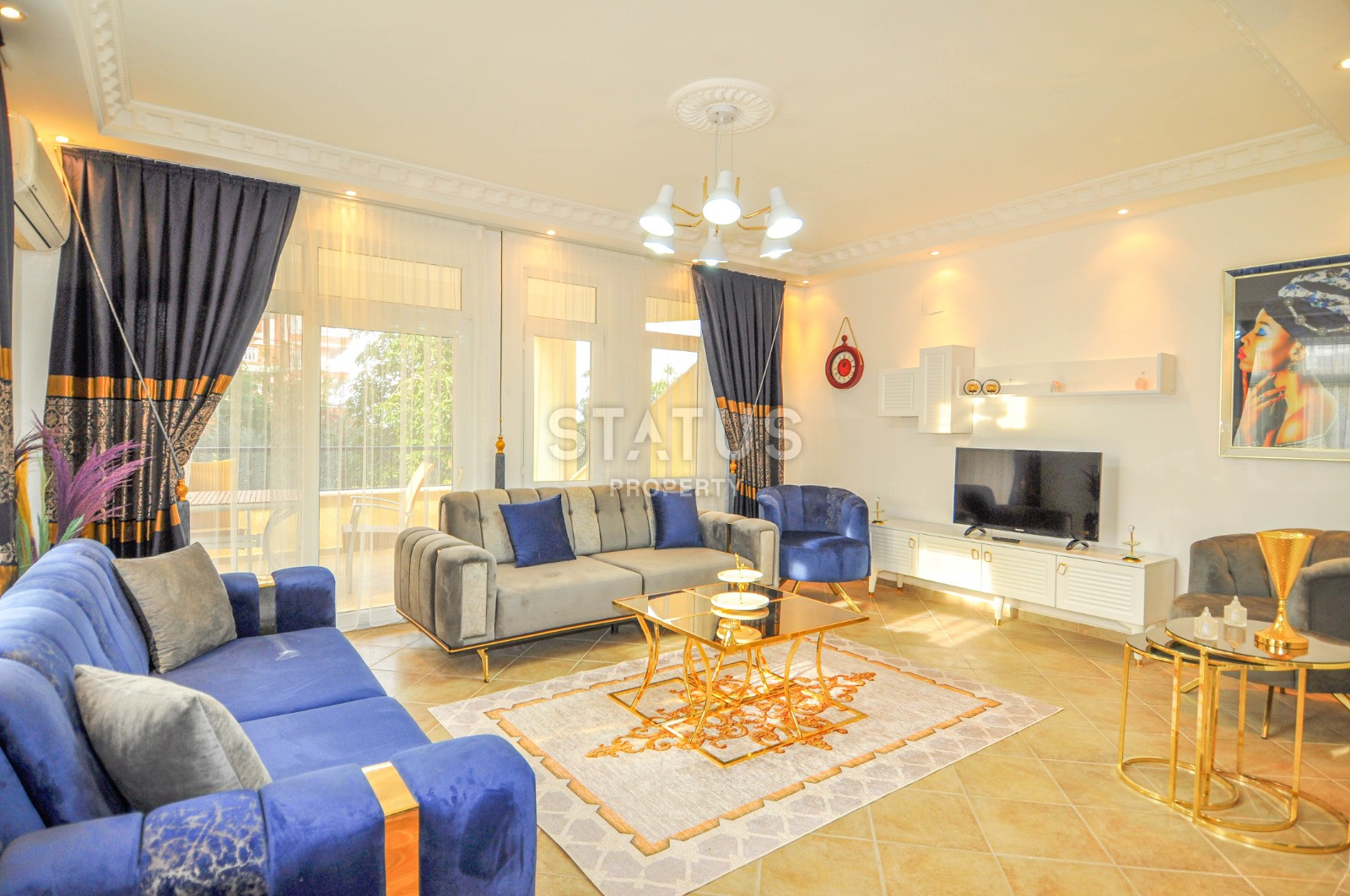 Мебелированная квартира 2+1, в районе Кестель, 125 кв.м. фото 1