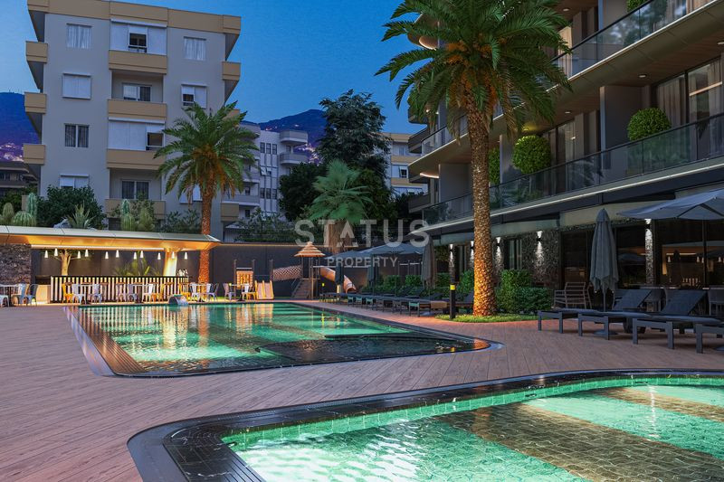 Инвестиционный элитный проект в 300 метрах от пляжа Клеопатры! Отельная инфраструктура и апартаменты с видом на историческую Крепость Алании! фото 15