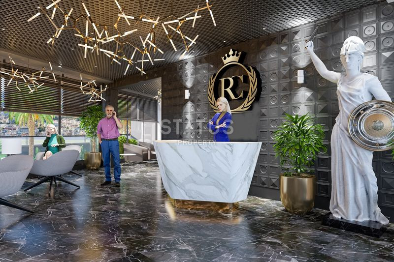 Инвестиционный элитный проект в 300 метрах от пляжа Клеопатры! Отельная инфраструктура и апартаменты с видом на историческую Крепость Алании! фото 16