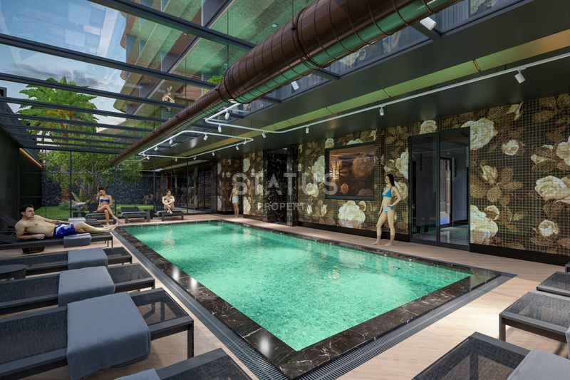 Инвестиционный элитный проект в 300 метрах от пляжа Клеопатры! Отельная инфраструктура и апартаменты с видом на историческую Крепость Алании! фото 18