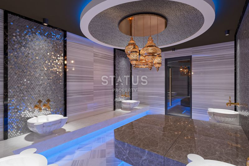 Инвестиционный элитный проект в 300 метрах от пляжа Клеопатры! Отельная инфраструктура и апартаменты с видом на историческую Крепость Алании! фото 20