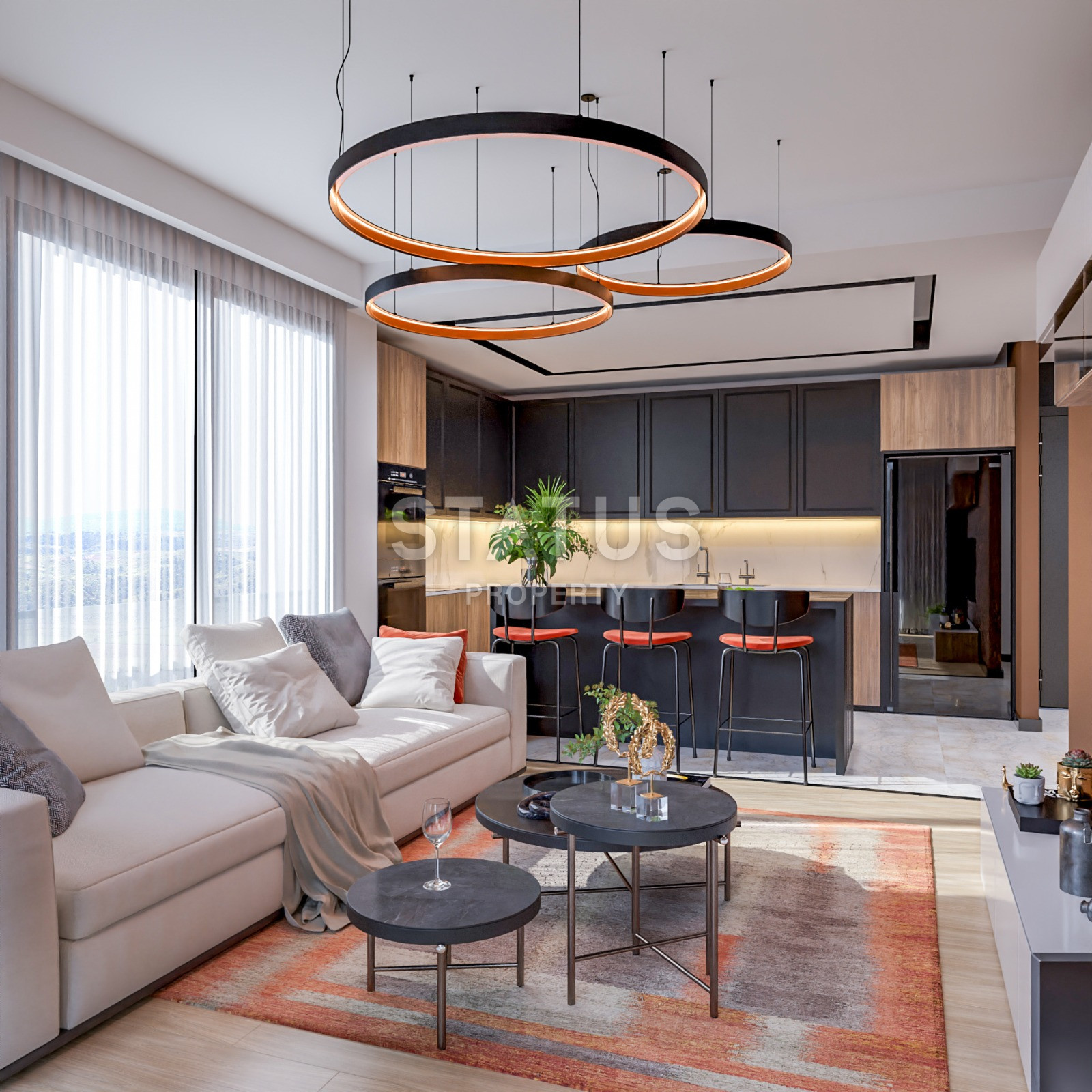 Проект на стадии строительства 1+1, 2+1 в районе Томюк, 350 м до моря! фото 9