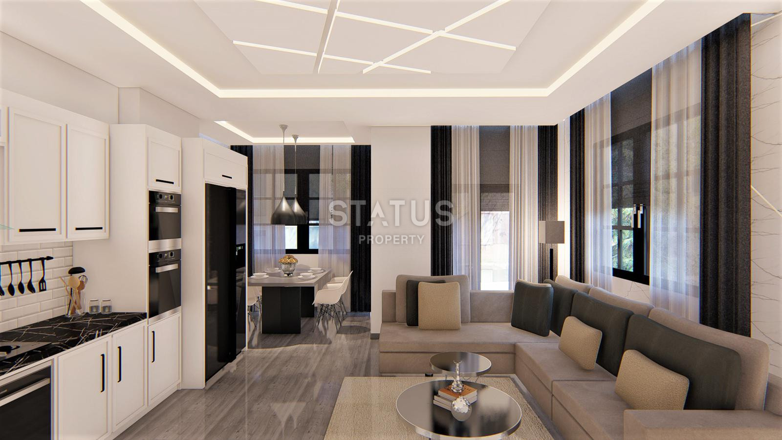 Апартаменты 1+1 и 2+1 от 50 до 138 м2 в новом комплексе у моря в центре Алании. фото 3