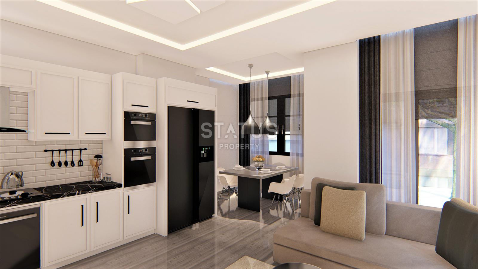 Апартаменты 1+1 и 2+1 от 50 до 138 м2 в новом комплексе у моря в центре Алании. фото 17