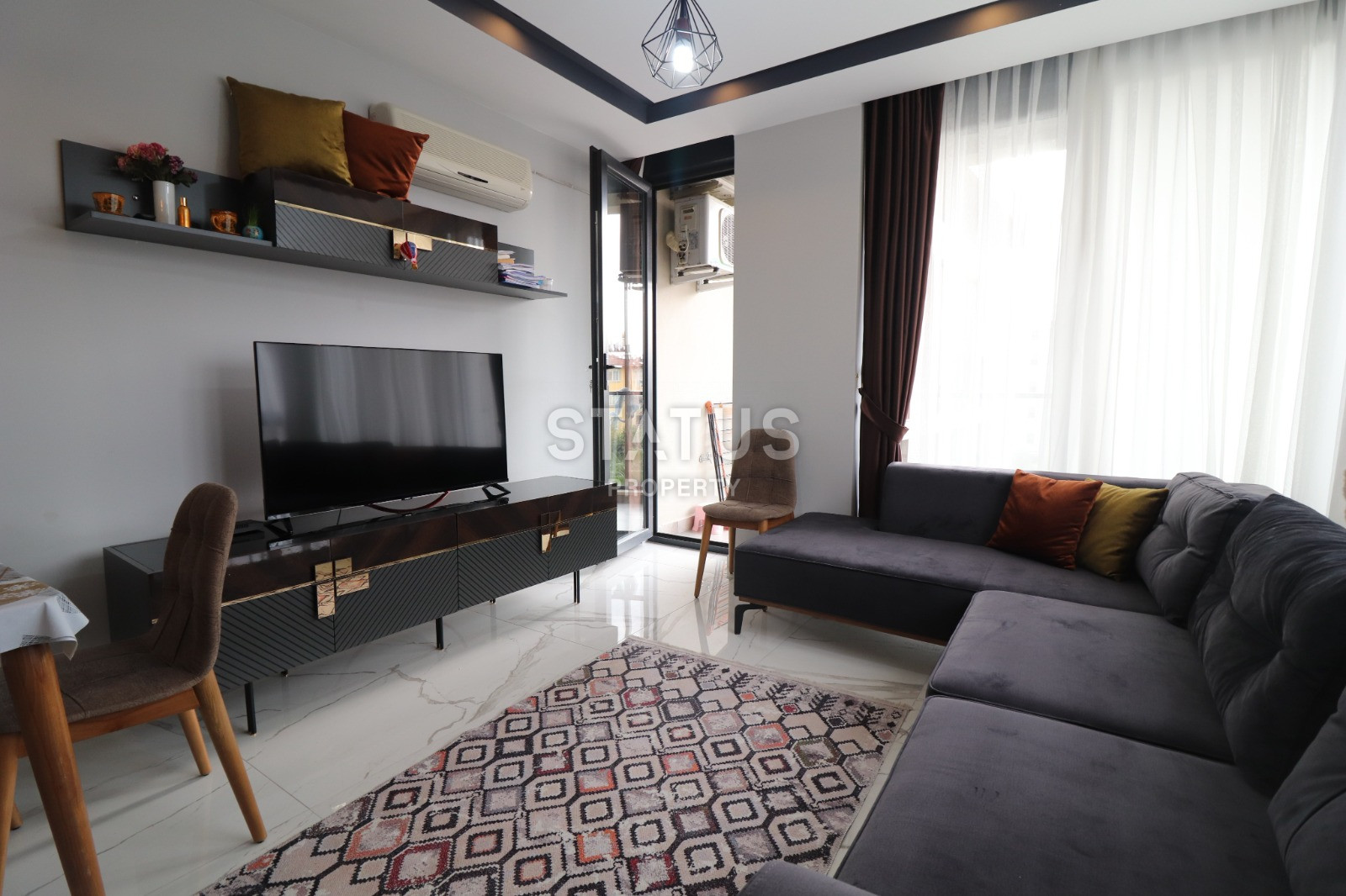 Квартира с мебелью 1+1 в новом комплексе, в центре Алании, 55 кв.м. фото 10