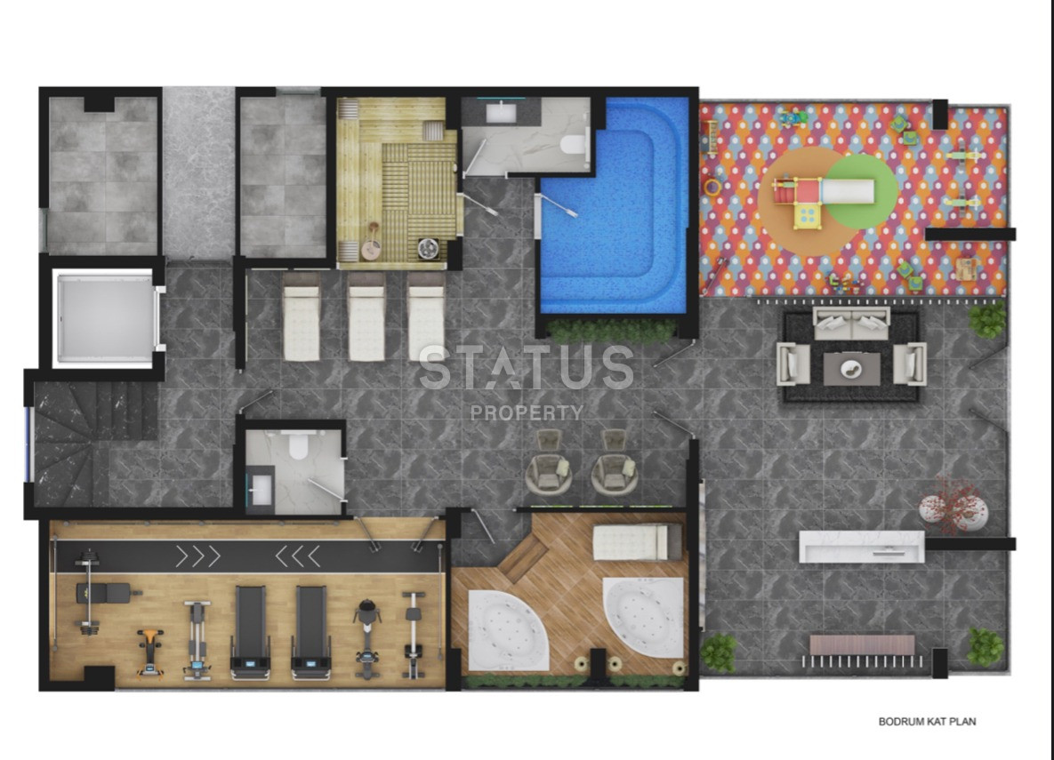 Комплекс на стадии строительства в Махмутларе, апартаменты 1+1, дуплексы 2+1 и 3+1. фото 26