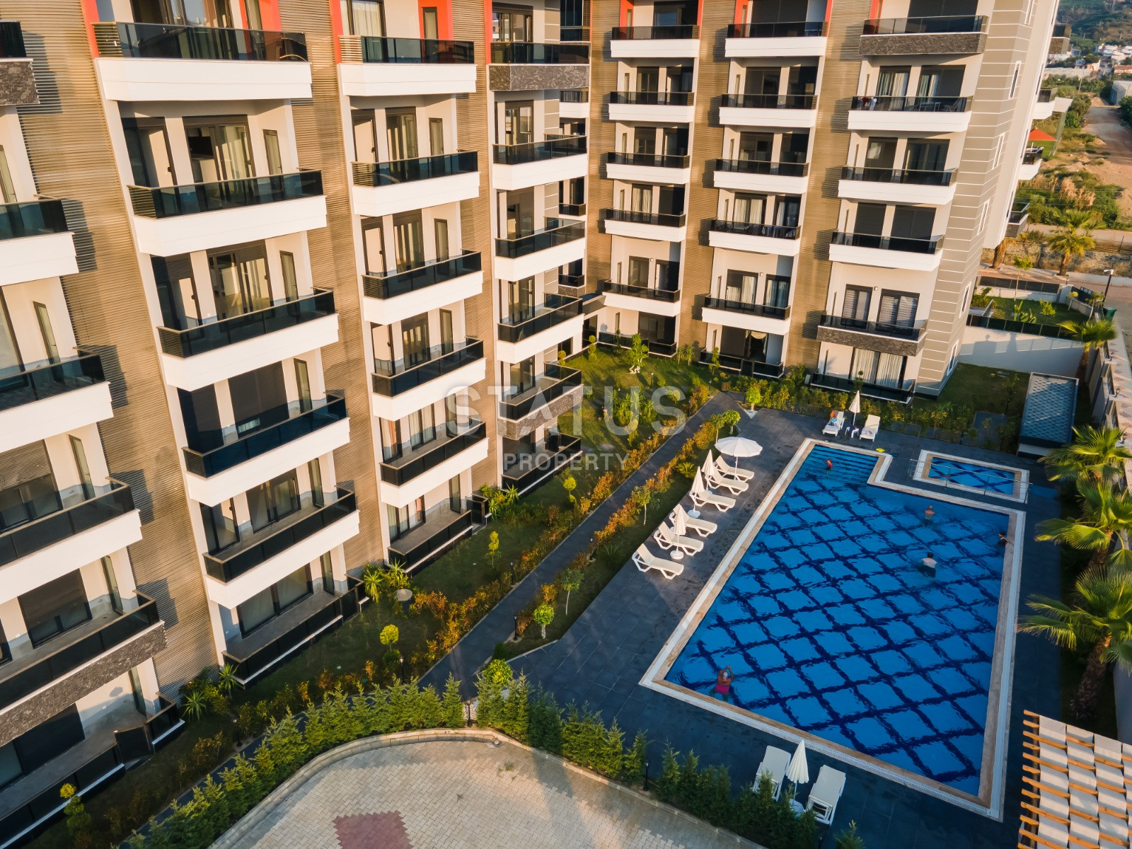 Duplex with access to the garden in a new complex, 100 m2. Kargicak, Alanya. фото 9