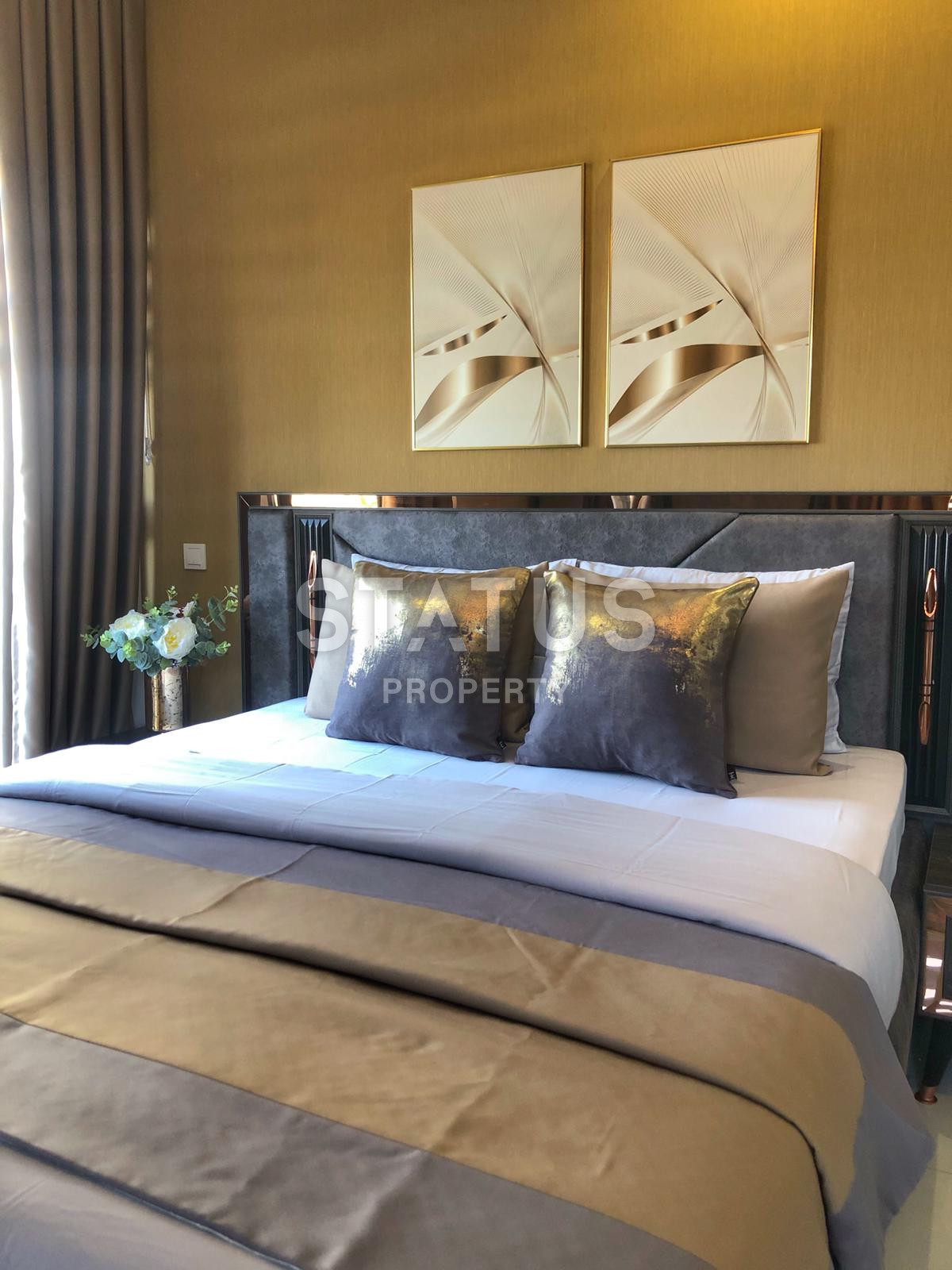 Duplex with access to the garden in a new complex, 100 m2. Kargicak, Alanya. фото 17