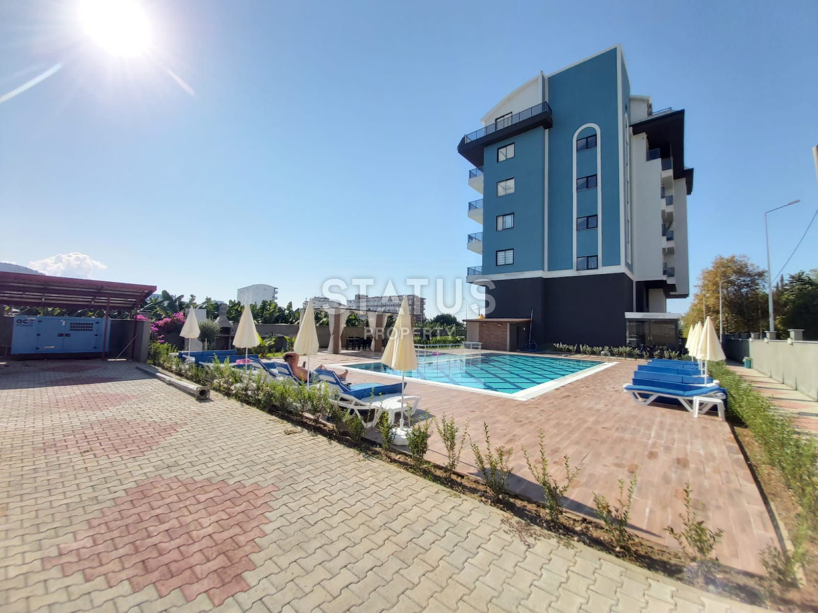 Furnished apartment 1+1 with sea and nature views, 65 m2. Kargicak, Alanya. фото 12