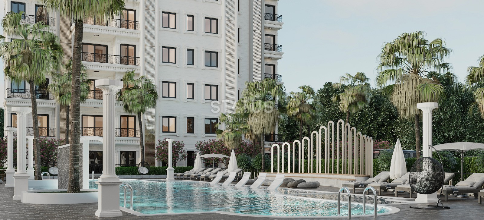 Инвестиционный проект с видом на лес и море в Авсалларе, апартаменты от 48 до 164 кв.м. фото 10