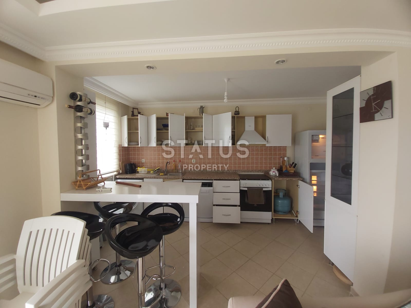 Просторные апартаменты 2+1 с видом на море, крепость и природу в Махмутларе, 115 м2. фото 13