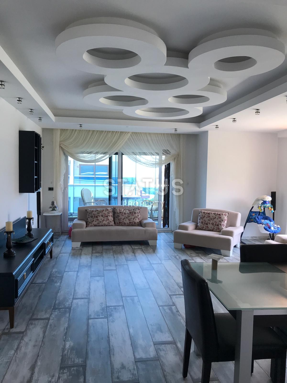 Двухуровневый пентхаус с видом на реку Дим Чай в Кестель, Алания, с хорошей мебелью, 120 кв. м. фото 3