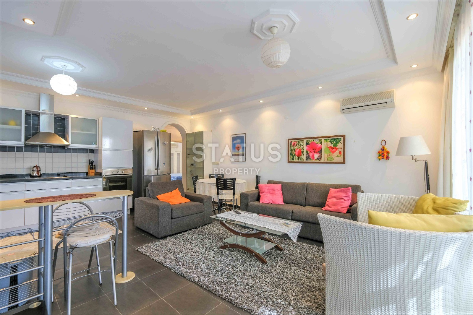 Уютная квартира 2+1 в элитном комплексе, 110 м2. Тосмур, Алания. фото 30