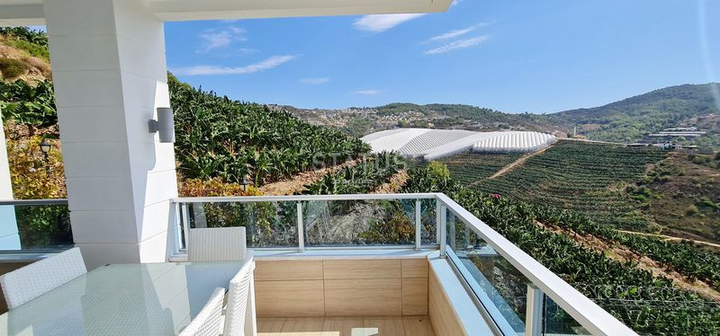 Меблированный дуплекс 3+1 с видом на море и природу, 280 м2. Каргыджак, Алания. фото 4