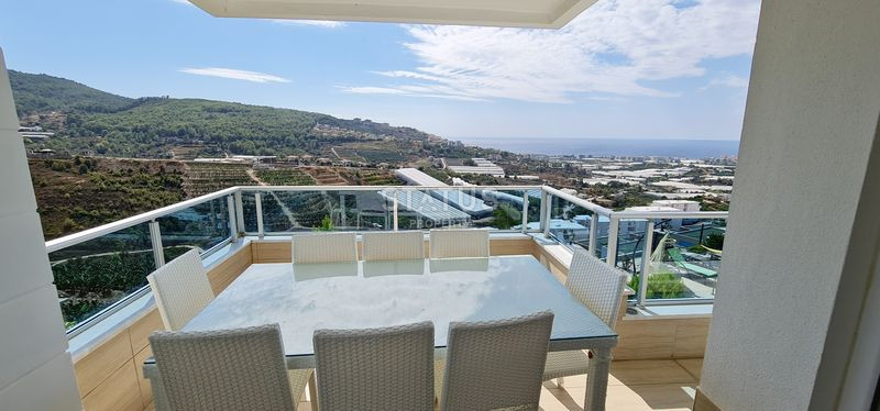 Меблированный дуплекс 3+1 с видом на море и природу, 280 м2. Каргыджак, Алания. фото 5