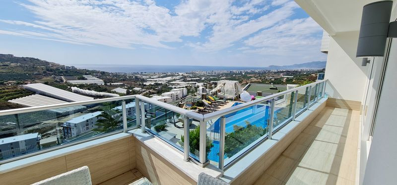 Меблированный дуплекс 3+1 с видом на море и природу, 280 м2. Каргыджак, Алания. фото 6