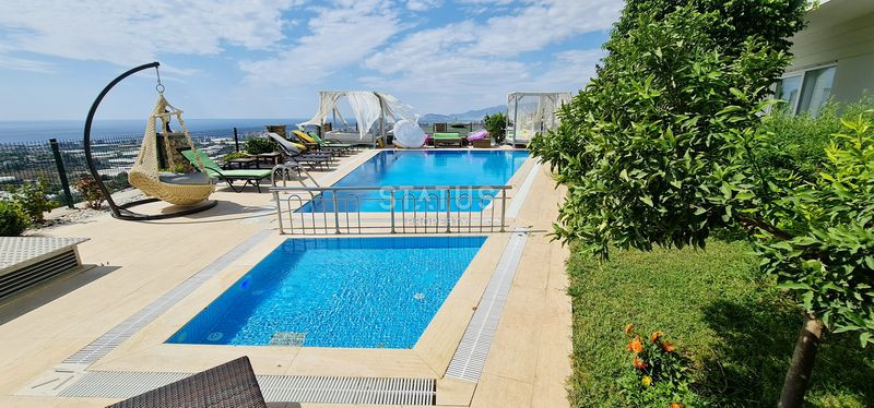 Меблированный дуплекс 3+1 с видом на море и природу, 280 м2. Каргыджак, Алания. фото 23