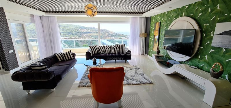 Меблированный дуплекс 3+1 с видом на море и природу, 280 м2. Каргыджак, Алания. фото 39