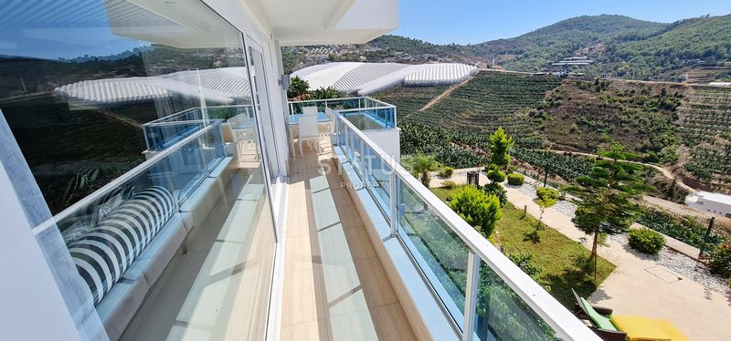 Меблированный дуплекс 3+1 с видом на море и природу, 280 м2. Каргыджак, Алания. фото 42