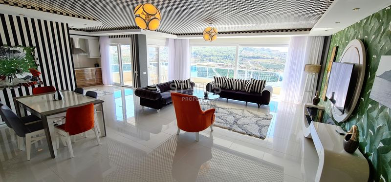 Меблированный дуплекс 3+1 с видом на море и природу, 280 м2. Каргыджак, Алания. фото 46