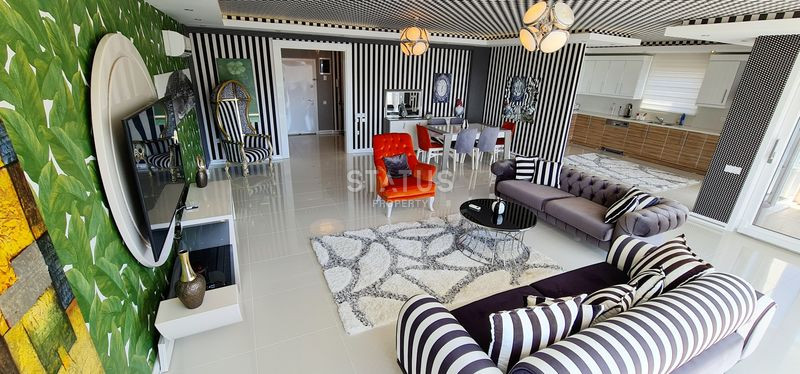 Меблированный дуплекс 3+1 с видом на море и природу, 280 м2. Каргыджак, Алания. фото 48