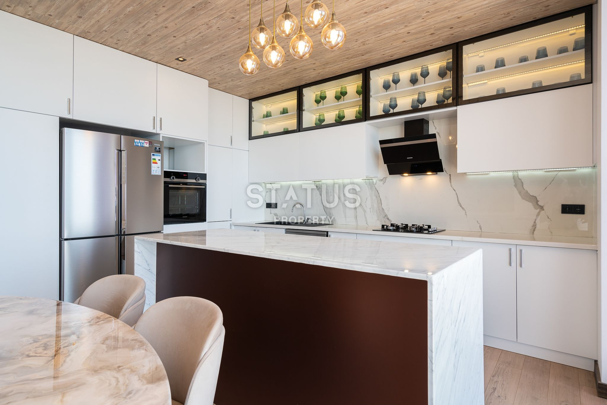 Designer detached 6+2 layout villa in Incekum beach area, 375 sq.m. фото 13