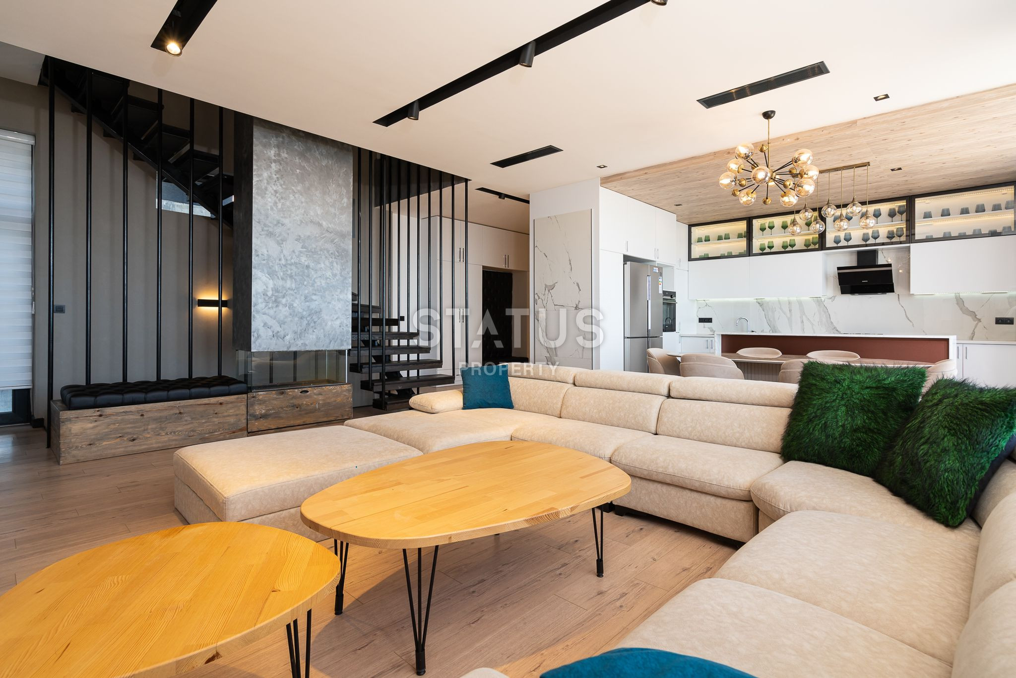 Designer detached 6+2 layout villa in Incekum beach area, 375 sq.m. фото 24