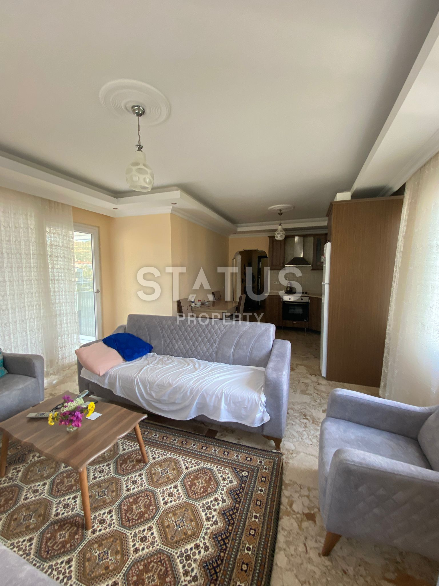 Мебелированая квартира 2+1 с видом на горы, 110 кв.м. фото 19