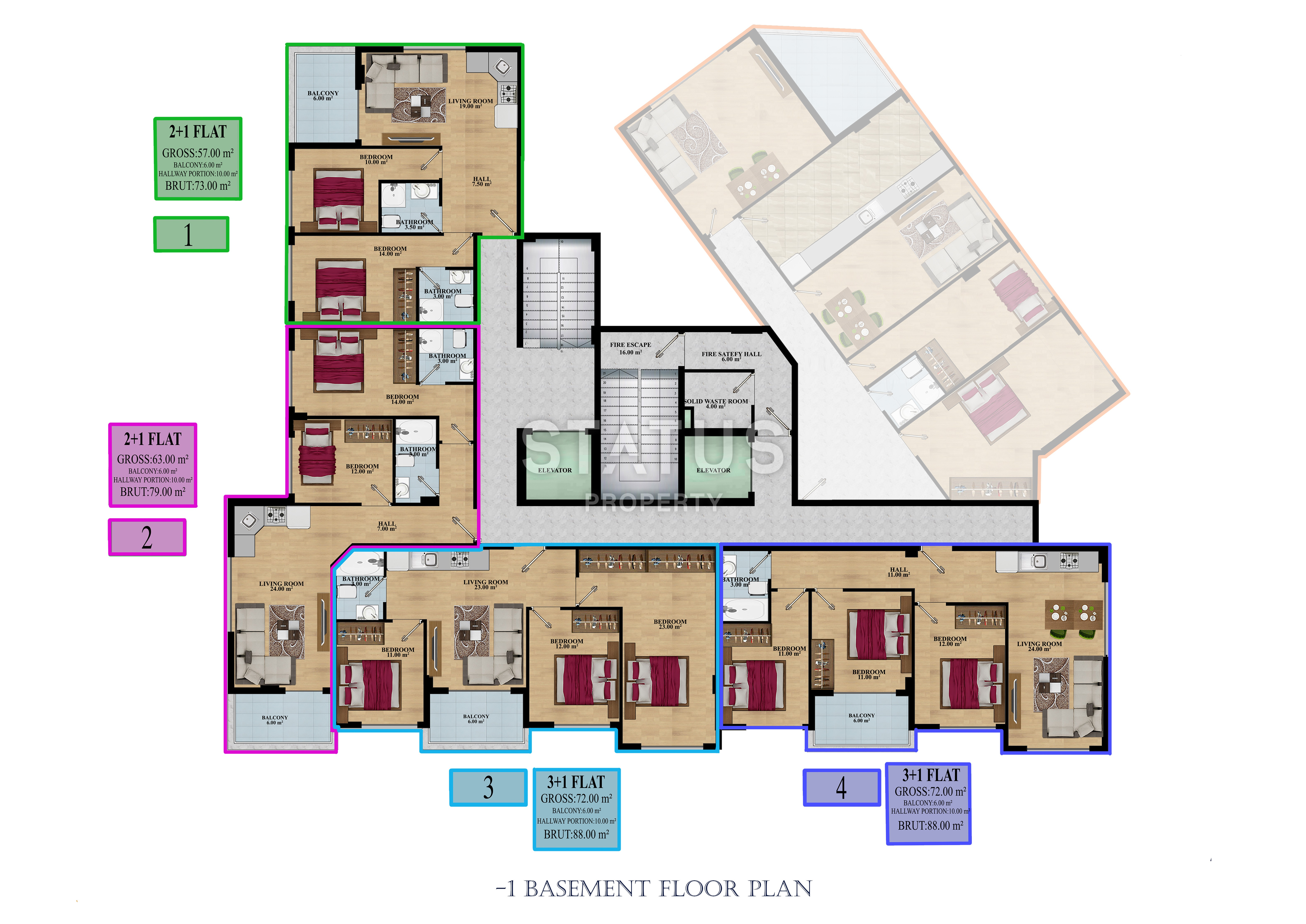 Новый элитный комплекс с отличной локацией в Махмутларе, 50-147 м.кв фото 7