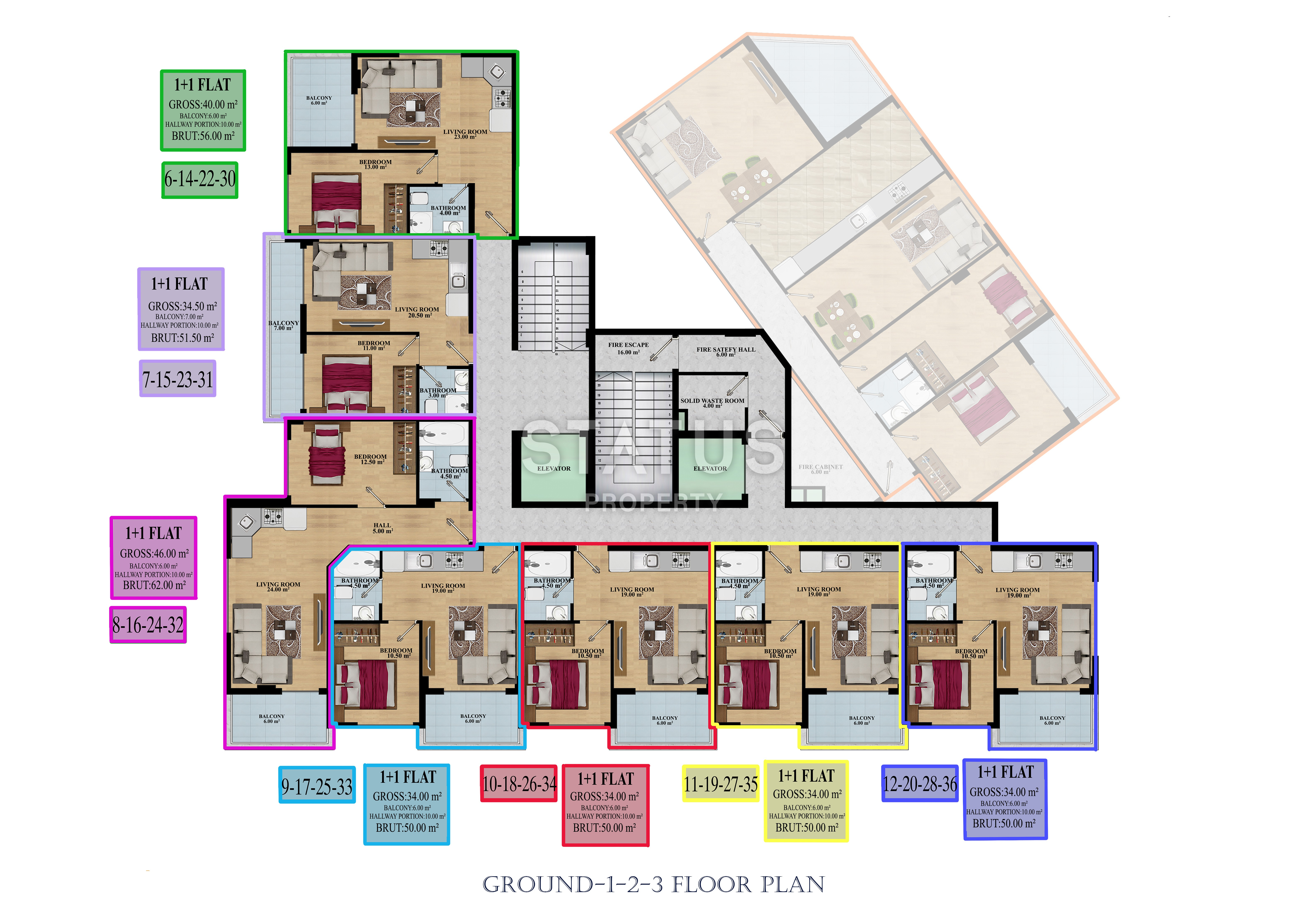 Новый элитный комплекс с отличной локацией в Махмутларе, 50-147 м.кв фото 9