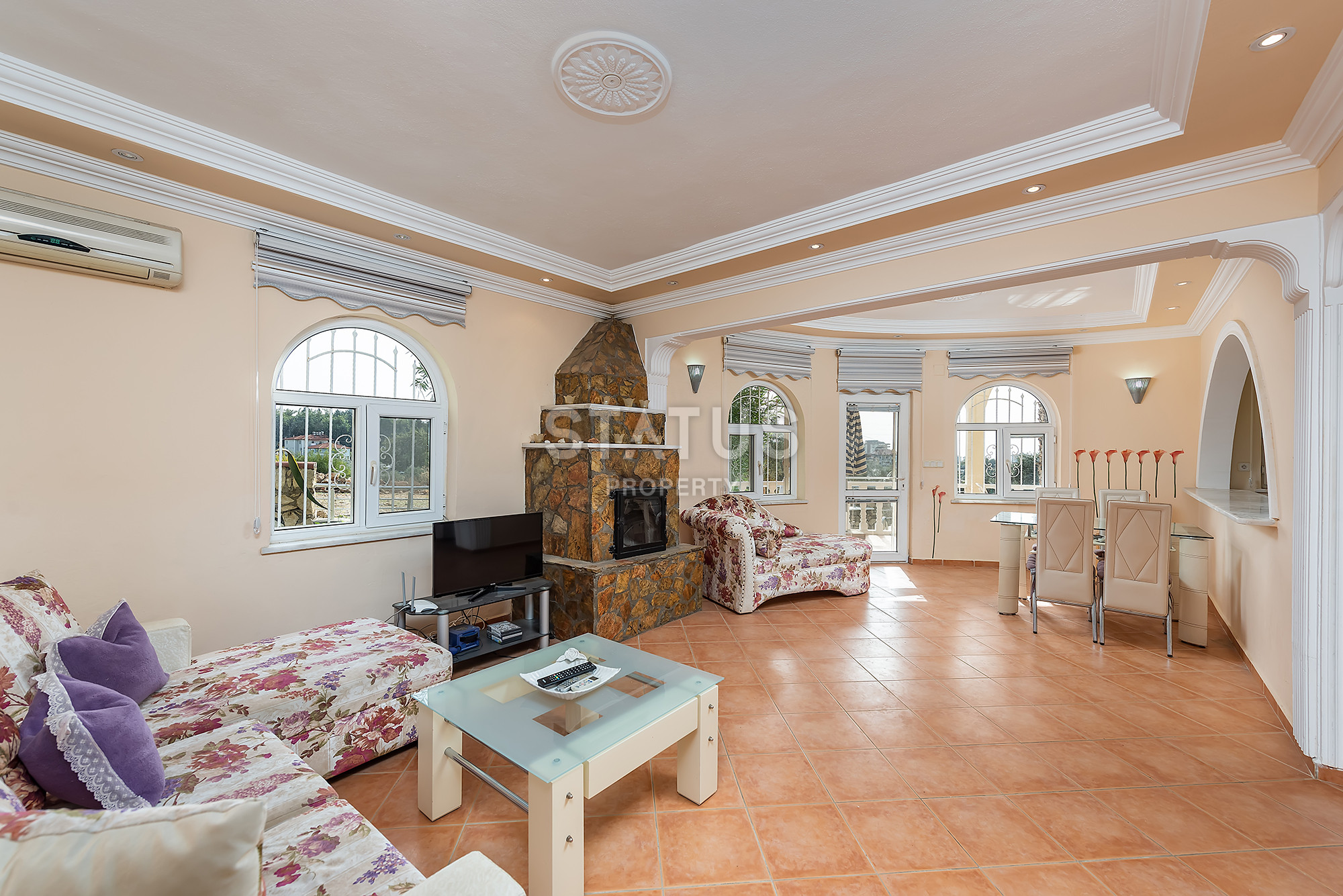 Уютная вилла с камином 3+1 в районе Авсаллар, 160м2 фото 3