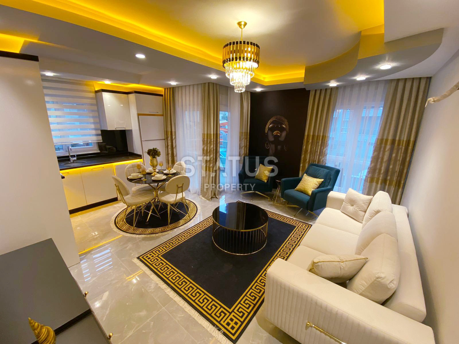 Апартаменты с мебелью 1+1 в районе Махмутлар, 60 м2 фото 1