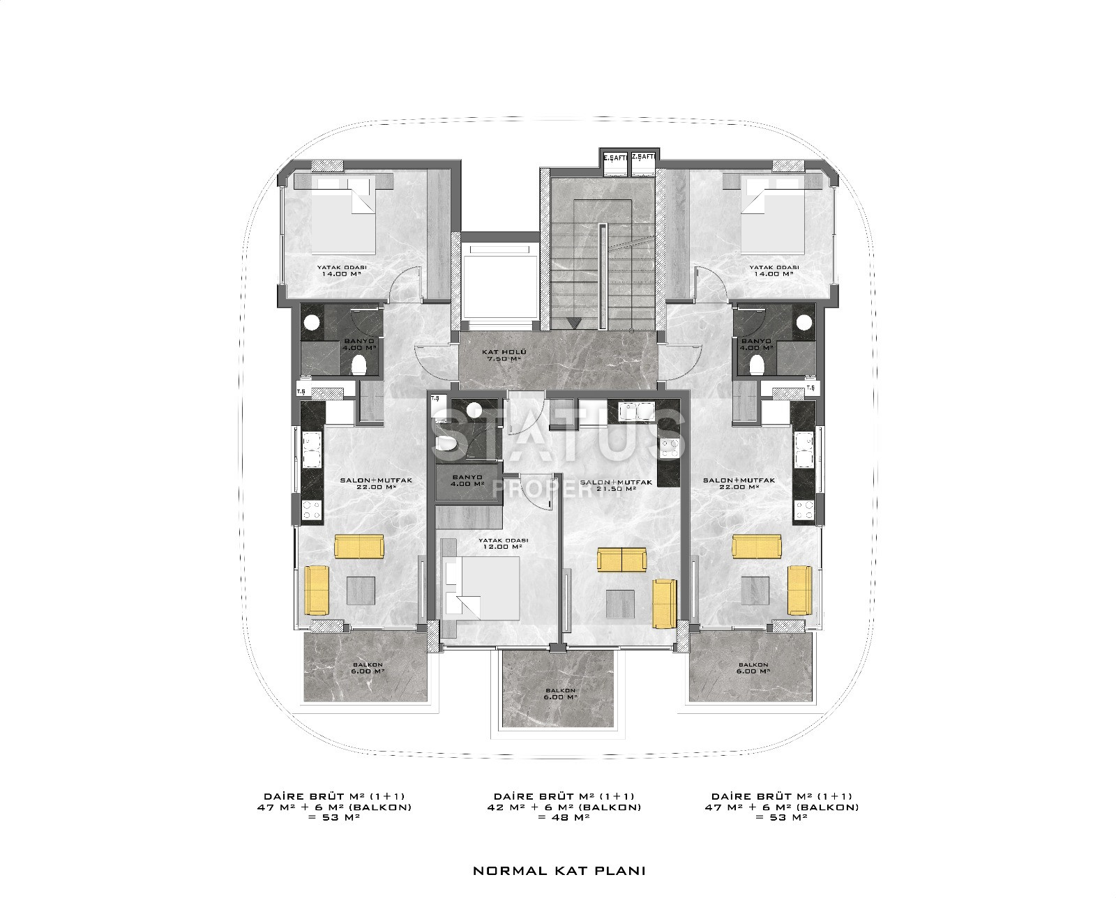 Elite class project by the sea in Kestel. Apartments from 48 to 211 m2. фото 30