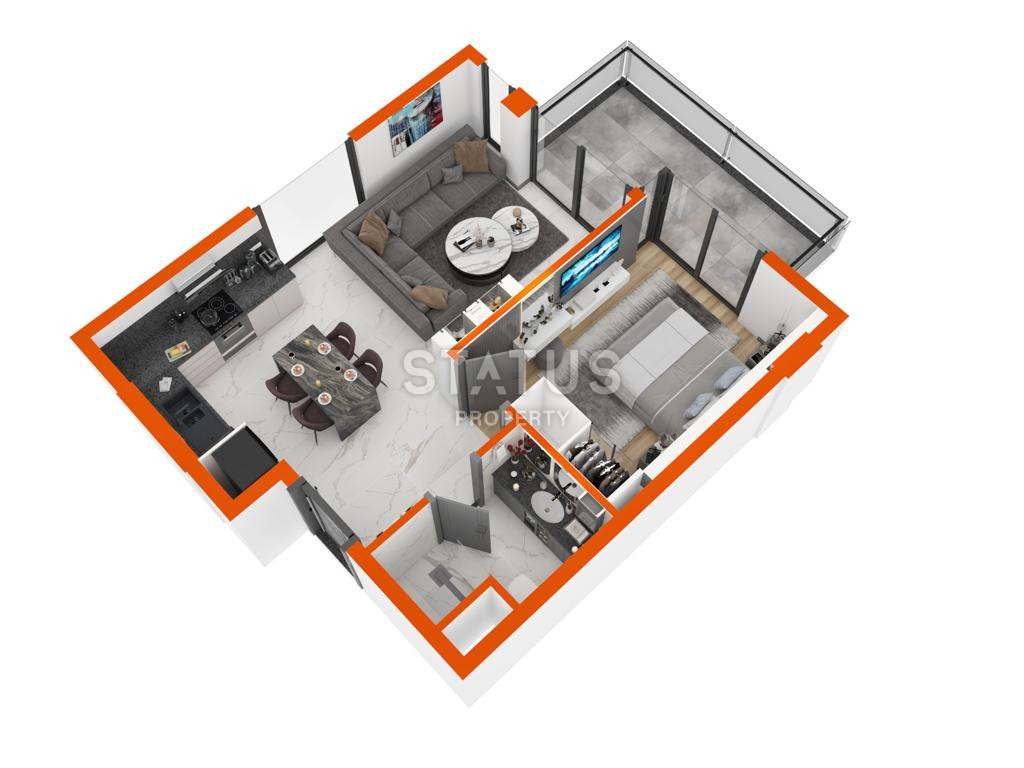 Новый проект с удобной локацией в районе Оба. Квартиры от 50 м2. фото 38