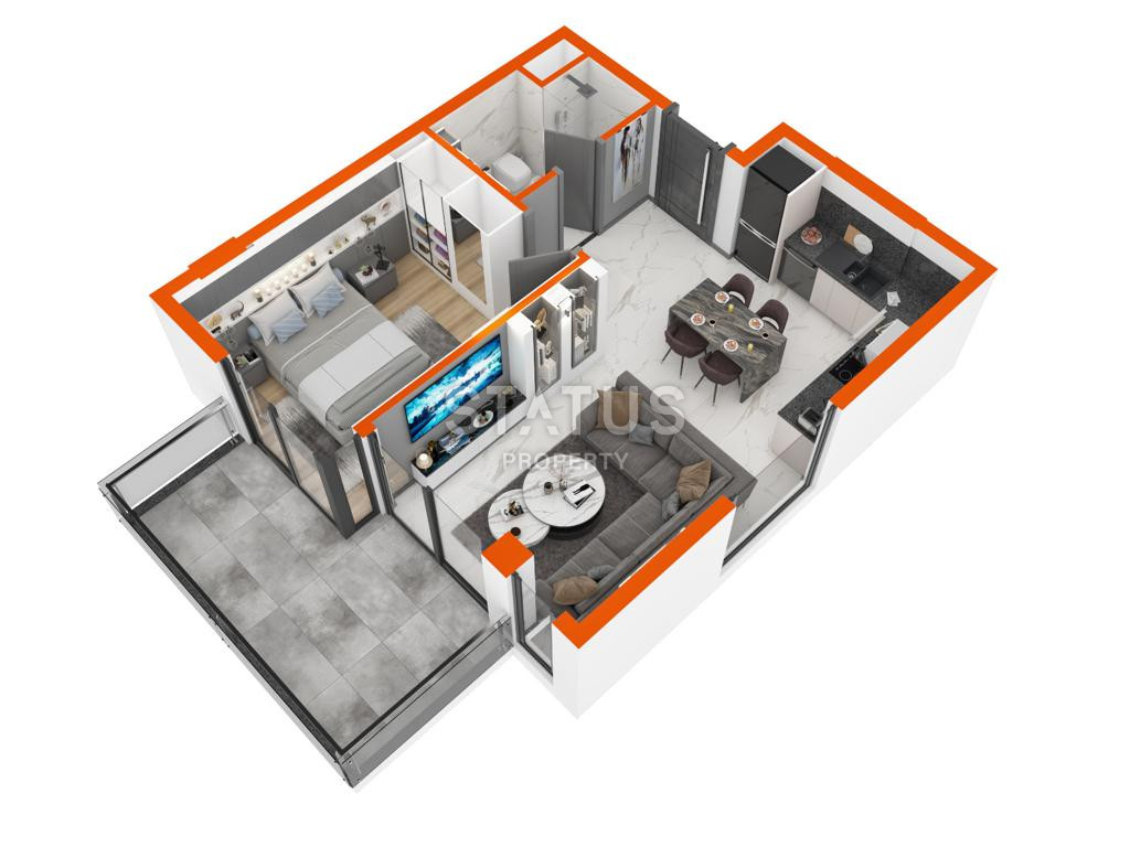 Новый проект с удобной локацией в районе Оба. Квартиры от 50 м2. фото 40